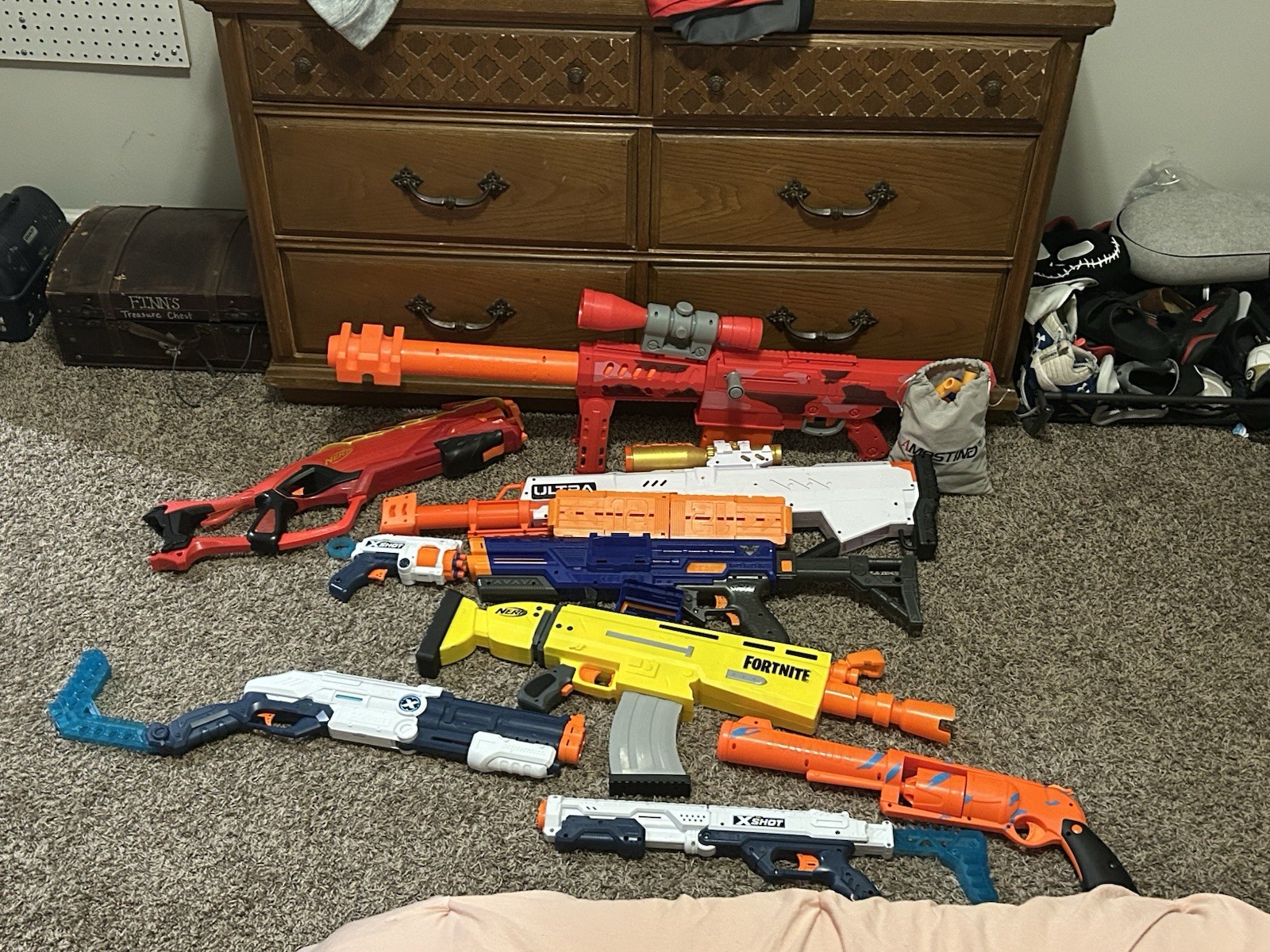 Collection Of Nerf Guns Sold as a Package Or Individually, 60 Dollars OBO.