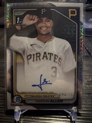 2024 Bowman Chrome Baseball 1st Mojo  /150 Pirates - IVERSON ALLEN