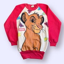 Vintage 90s Disney Lion King Simba Girls Sleep Shirt Nightgown Size 6