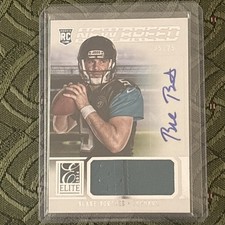2014 Elite BLAKE BORTLES Rookie Autograph auto relic swatch patch 25/25 🔥💎