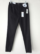 Curve Appeal High Rise Skinny Jeans 8 Black Comfort Stretch NWT
