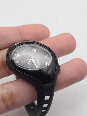 Vintage Nike Triax Watch Women Silver Tone Black WK0007 New