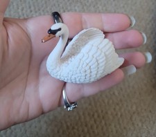 Schleich 13921 Swan model Mute Swan plastic toy figure Mute swans toys bird