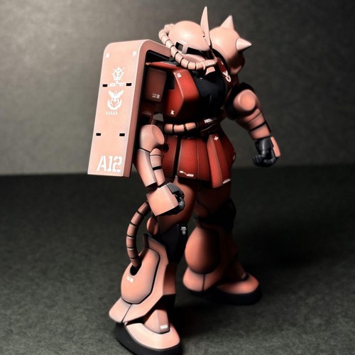 Assembled Painted HG1:144 Char's Zaku II + Gundam 838 by Japan Creater - Picture 8 of 18