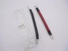 2 Pack Spartan Power 1' 4/0 AWG Battery Cables Positive/Negative Red/Black