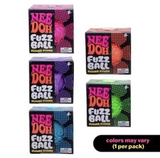 Viral Needoh FUZZ BALL Flower Power Nee Doh Squish Stress Ball NEE-DOH Fuzzball