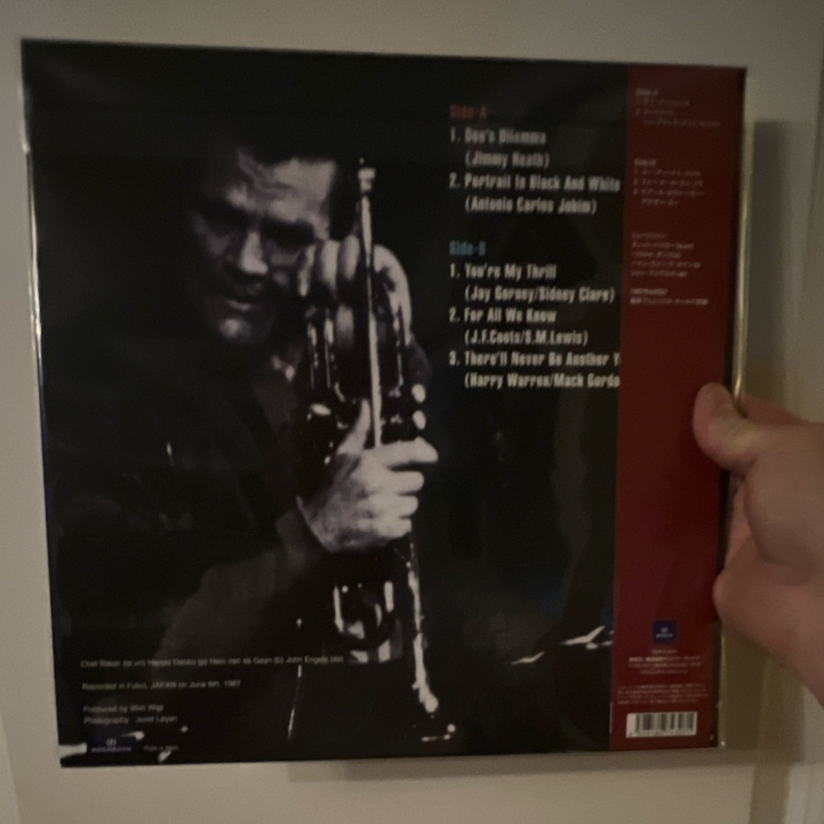 Chet Baker Live In Japan 1987 Fukui Vol. 1 & 2 Record Store Day