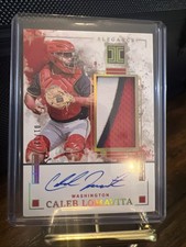 2025 Panini Impeccable Caleb Lomavita Elegance Patch Auto 1/10 Nationals
