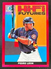 2022 Bowman Hi-Fi Futures Chrome Red Refractor #HIFI-25 Pedro Leon /5