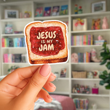 Christian Jesus Sticker, Faith Bible Decal, Inspirational Vinyl Sticker