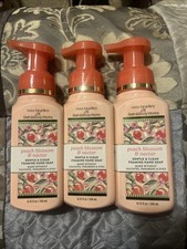 3 Bath Body Works PEACH BLOSSOM NECTAR Gentle Foaming Hand Soap NEW