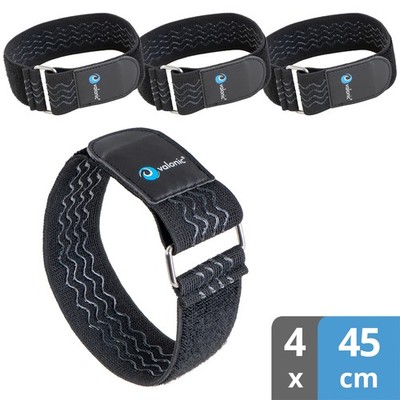 valonic MANTIS 45cm 4x elastisches Klettband Spanngurt mit Klett Fahrrad Hose