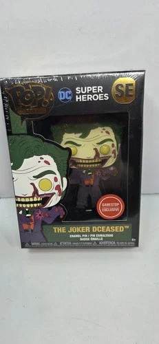 Funko Pop! "The Joker" GameStop Exclusive Enamel Pin  DCEASED- NEW! Sealed