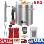 6KG Propan Melting Furnaces Kit with Crucible & Tongs Scrap Metal Forges 2700℉