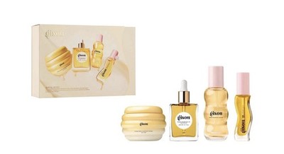 Gisou Glow All The Way Hair and Lip Gift Set