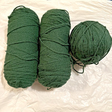 Red Heart Super Saver 0633 Dark Sage Yarn Worsted 4 Ply Acrylic Lot 3 Skeins