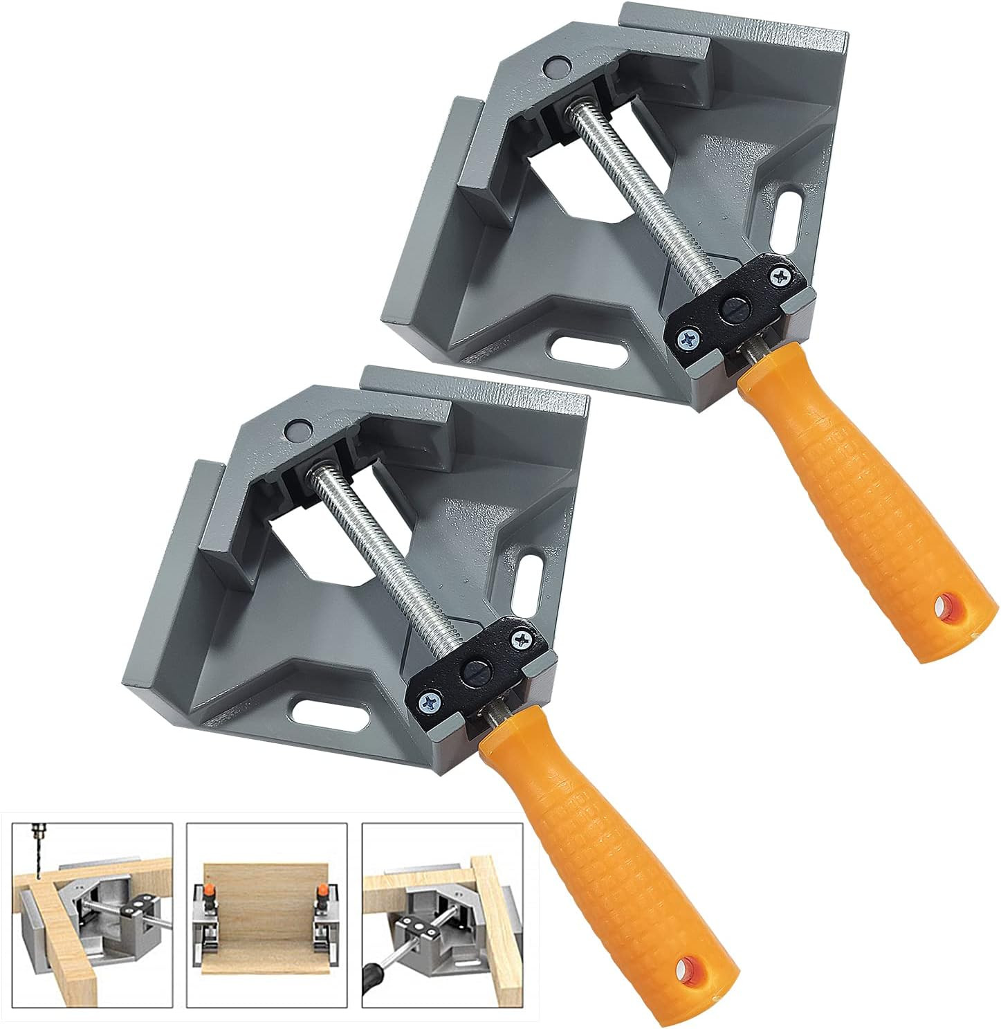 2PCS Right Angle Clamp Lega di Alluminio 90° - Tenuta di Sicurezza