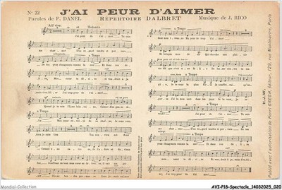 AVIP18-0880 - SHOW - Ich habe Angst zu lieben - Texte von f-danel - Musik von j-