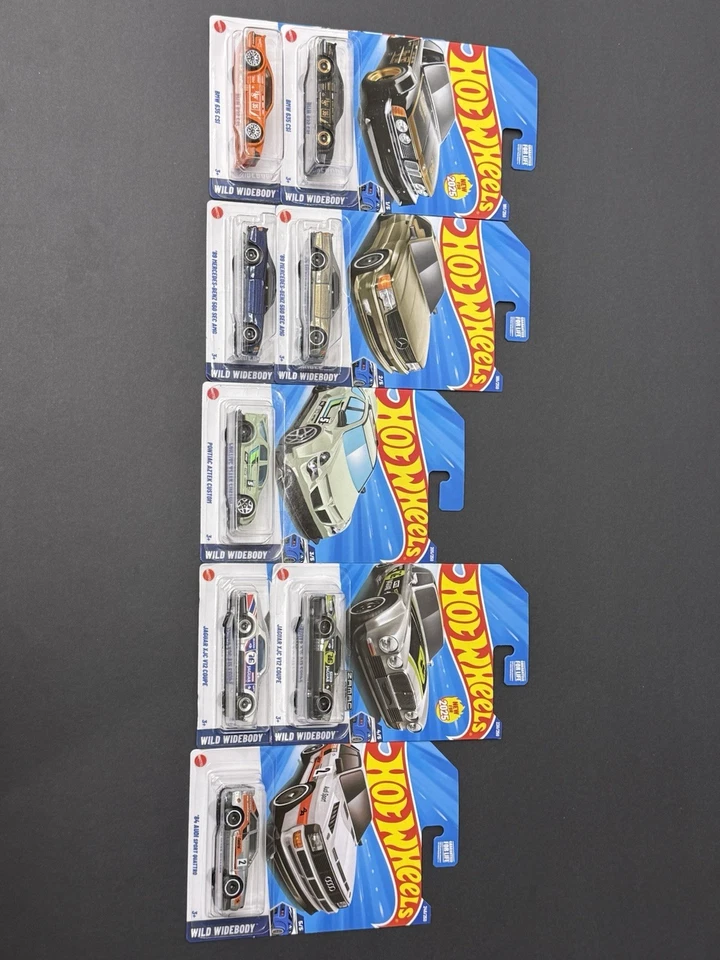 Полный комплект Hot Wheels Wild с широким кузовом с ZAMAC и Audi Treasure Hunt лот из 8 шт. - Изображение 2 из 4