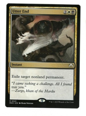 Utter End 341 Rare Commander: March of the Machine Magic: The Gathering NM