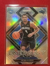 2021-22 Panini Prizm #12 Jalen Suggs Emergent Prizms Silver Rookie E1