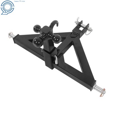 Heavy Duty 3Point 2'' Trailer Hitch Receiver & Towing Ball For Category 1 Tractor