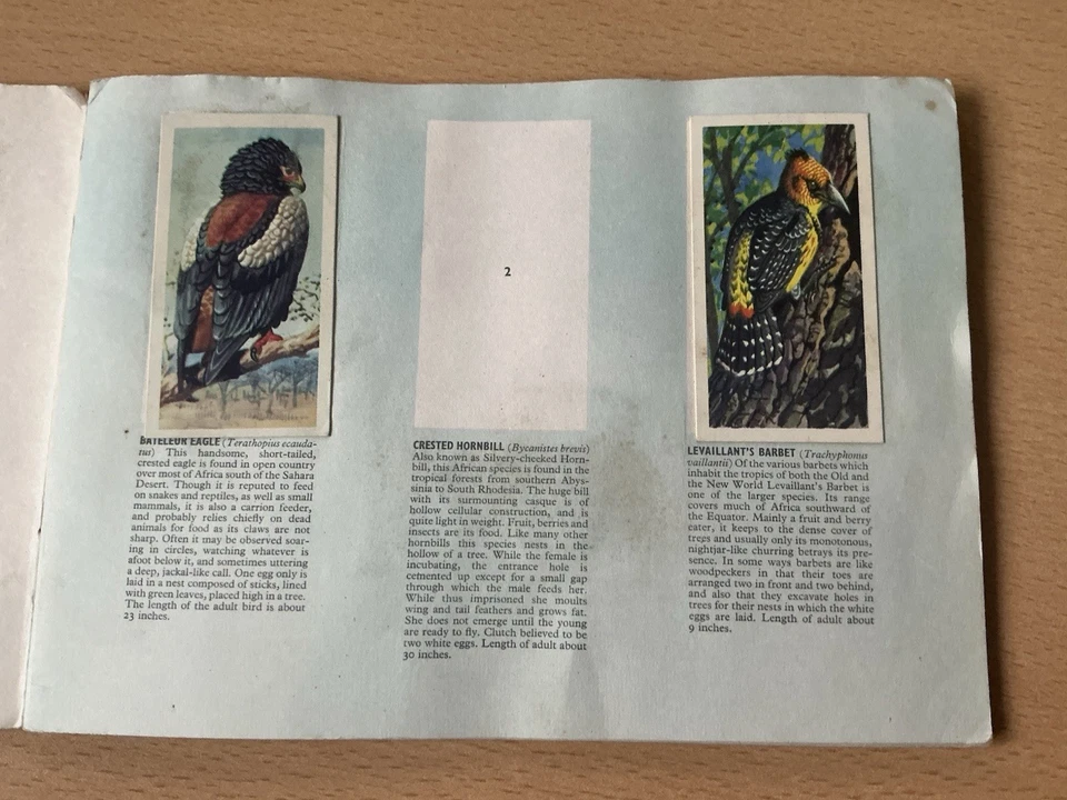 Brook Bond Tea Cards Tropical Birds Album - Missing Cards - Image 2 of 4