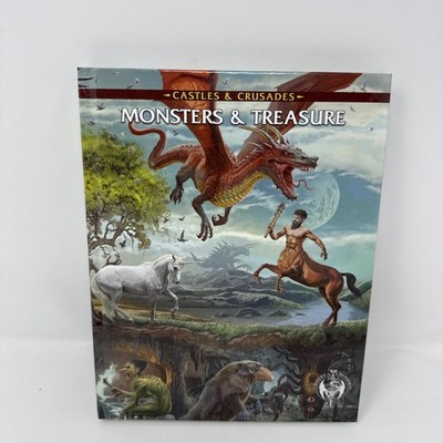 Monsters & Treasure (Castles & Crusades) AD&D MM Homage Cover Troll Lord Games
