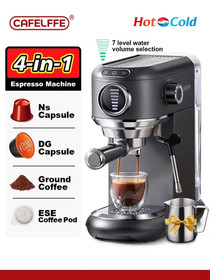 4In1 Cappuccino Coffee Machine Dolce Gusto Nes Capsule Espresso Maker ESE Pod Gr