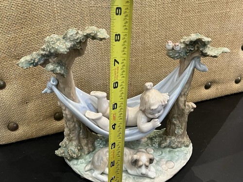 LLADRO Porcelain Napmaker Baby Girl Hammock 06853 NO DAMAGE Daisa 2001 Figurine - Picture 16 of 21