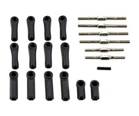 Carson ModellbauzubehöR X10EB GestäNge Set 7 StüCk Schwarz 500405347