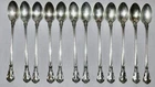 Twelve Gorham Sterling Silver 7 5/8" Iced Tea Spoons ~ Chantilly Pattern