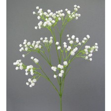 Kunstblume GYPSOZWEIG 60cm. Schleierkraut Gypso. (Beiwerk zu Rosen) weiß WEISS