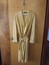 Vintage Mad 1960s Men's Yellow MCM Mid-Century Mod Towncraft Robe Large 42-44