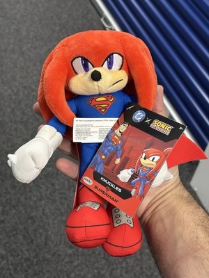 New Sonic the Hedgehog x DC Comics Knuckles Superman 9'' Plush Jakks Pacific