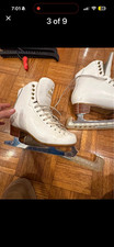 Jackson Competitor Figure Skates 7.5 John Wilson Pattern 99 Blades + Guards