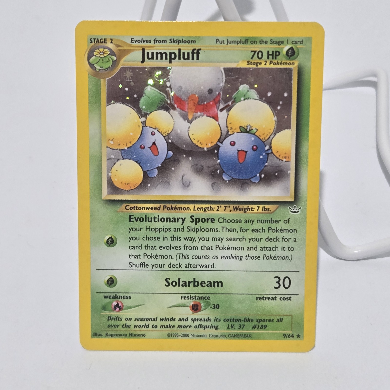 Nintendo Jumpluff Neo Revelation 9/64 Holo Rare EN 2000 Pokémon Card With Swirl!