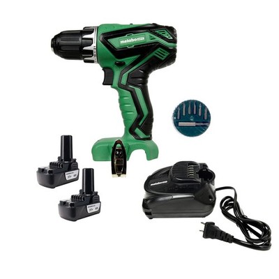 Metabo HPT/Hitachi DS10DFL2 12V Drill Driver with (2) BCL1015S 12V Li-ion Batte