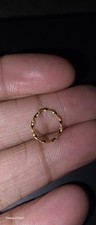 21ct Real Gold Nose Ring Hoop 9mm