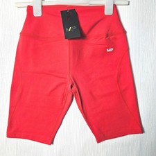 MyProtein Seamless Cycling Shorts Deep Red Gym / Yoga / Biker Shorts Size