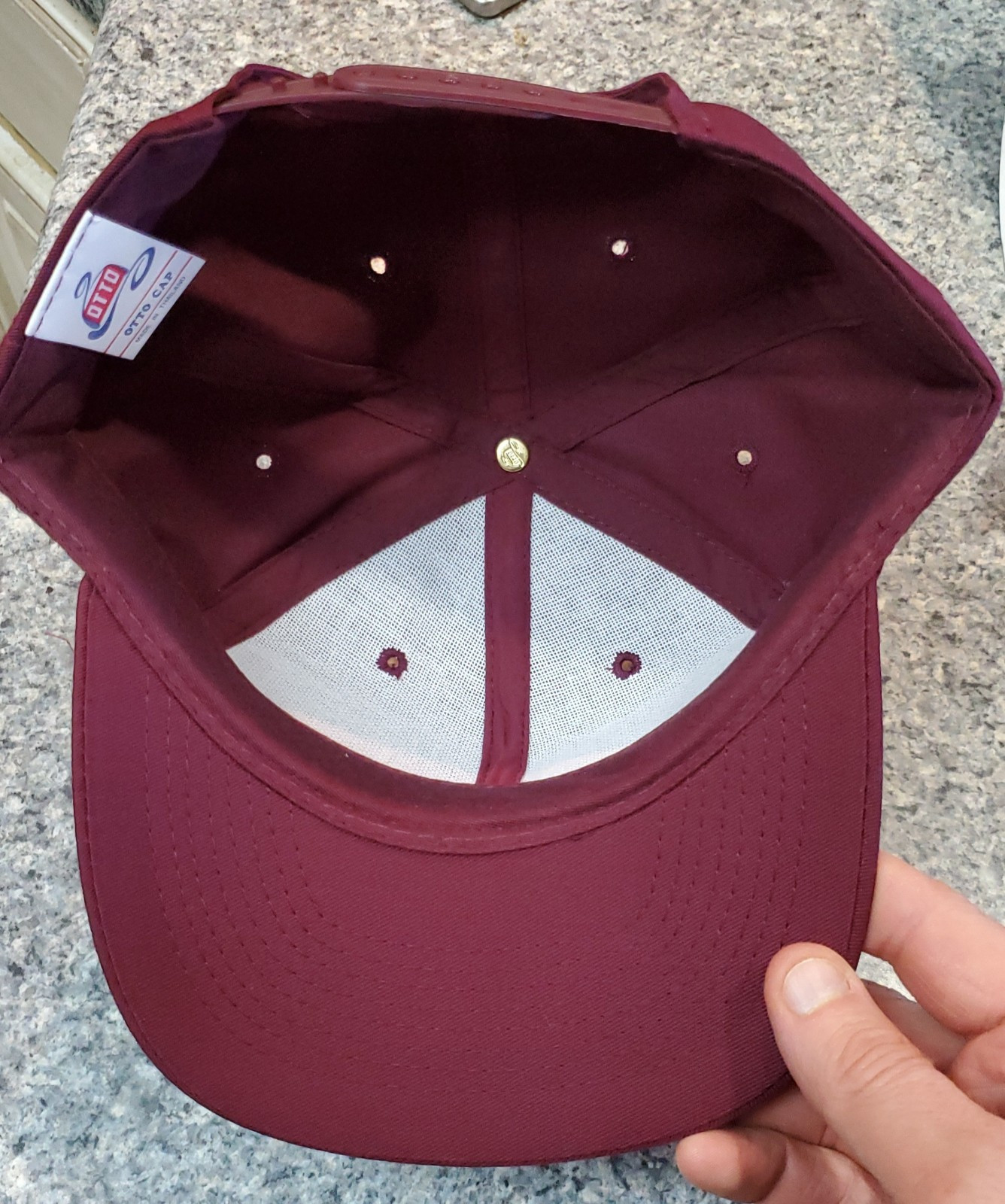 Solid Plain Maroon Baseball Cap Trucker  Camo Bla… - image 5