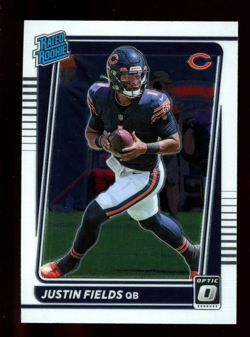 2021 Donruss Optic #204 Justin Fields Chicago Bears Rookie