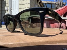 Vintage Ray Ban Wayfarer B L 5022 Bausch Lomb Black Sunglasses USA L2008 XSAS