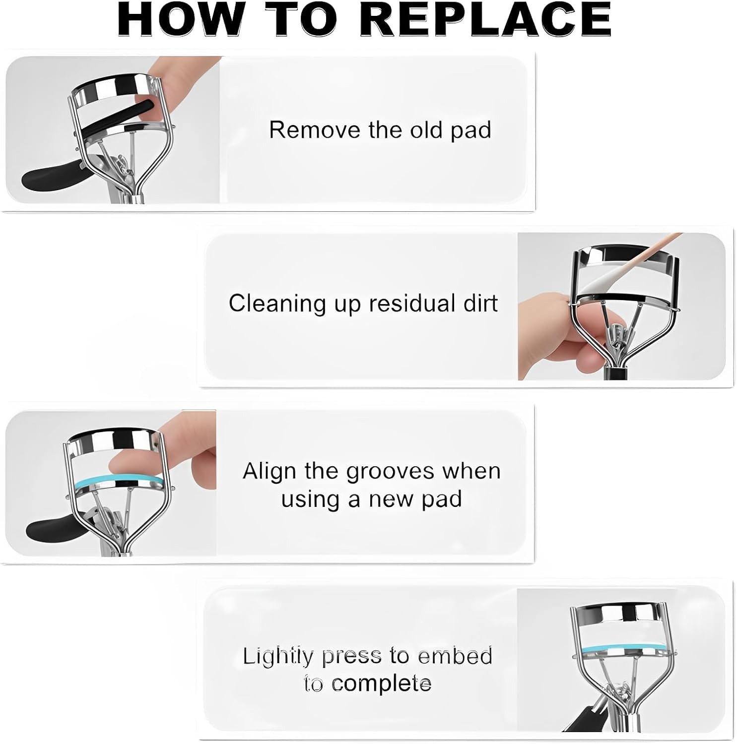 Fit for Tweezerman Eyelash Curler Refills,30Pack Fit for Shiseido Eyelash Curler