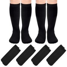 Youth Kids Soccer Socks 9-12 Years Black Size Youth Baseball Socks
