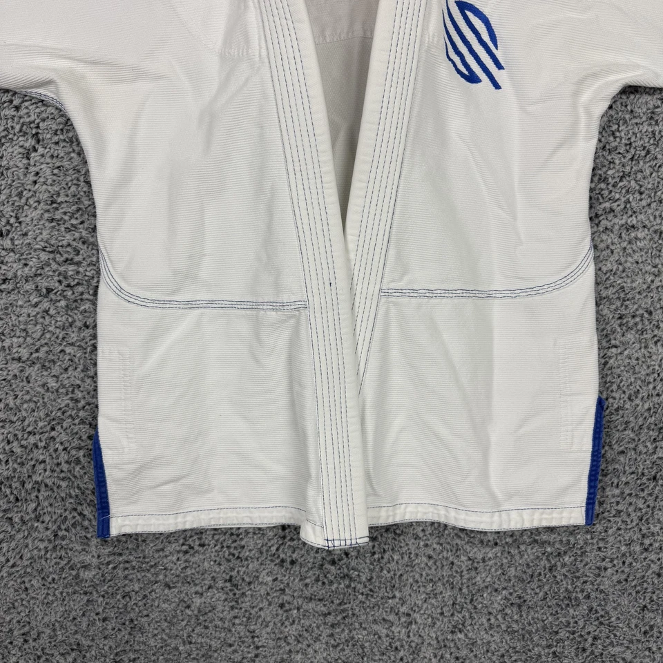 Sanabul BJJ Jiu Jitsu Gi Jacket A1 White Blue Logo Lightweight Top Adult Mens - Image 3 of 4