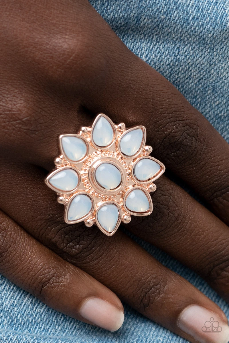 Paparazzi Enchanted Orchard Rose Gold Rhinestone Ring NEW
