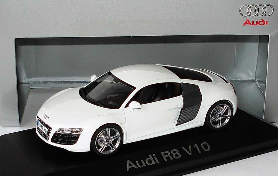 RARE AUDI R8 V10 5.2 FSI “TYPE 42” COUPE IBIS WHITE 1:43 SCHUCO