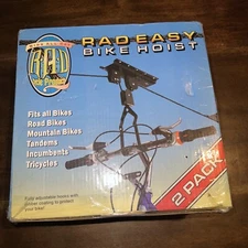 RADEASY Bicycle Hoist 2 Pack Fits All Bikes New in Box Roof Mount Bike Storage