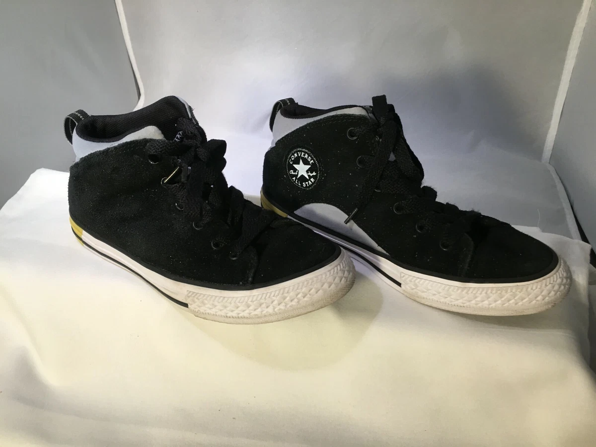 Black converse high sales tops size 2